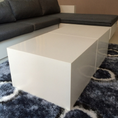 Solid Surface Office Coffee Table Standard Size Concrete Coffee Tables