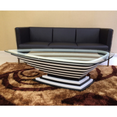 Durable Stone Coffee Table Set Luxury Modern Designs with Sofa