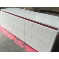 TV Tea Table Furniture White Corian Living Room Center Table