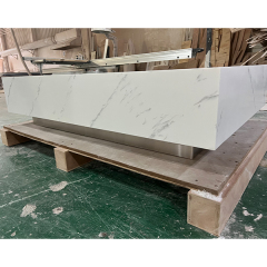 Carrara Quarzt Stone TV Showcase and Coffee Table Standard Size