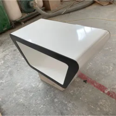Small Size Coffee Table White and Black Travertine Coffee Table