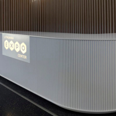 The Netherlands Design Reception Counter LED Front Desk Office Building