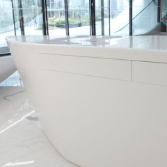 Austria Design Semi Circle Beauty Salon Reception Counter Desk