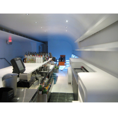 Party Used Home Bar Table LED White Stone Bar Counter Machine