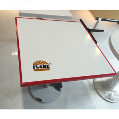 KFC Dining Cafe Table Red Edge 4 Persons Dining Table with Logo