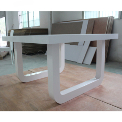 Living Room Furniture Modern White Dining Table Home Square Tables