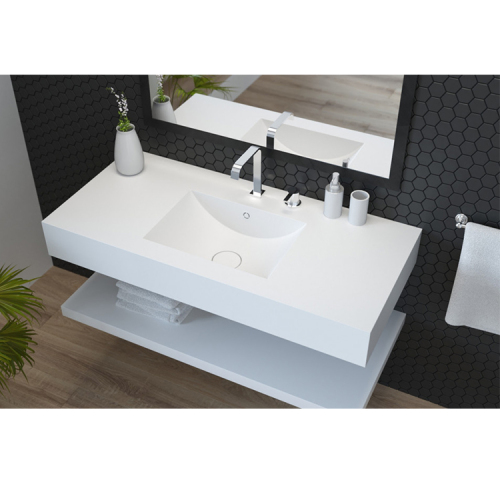 Clear White Bathroom Sinks with Hand Made Art Designs Wash Basin