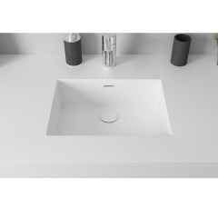 Wall Hung Hand Corian Wash Basin Sink for Bathroom