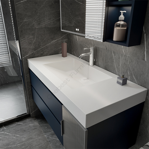 Home Decoration Faux Stone Toilet and Sink Combined Bathroom