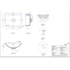 Clear White Bathroom Sinks with Hand Made Art Designs Wash Basin