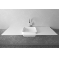 Fashion Design Marble Stone Wall Mounted Bathroom Vanity Cabinet with Sink