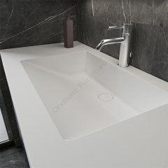 Home Decoration Faux Stone Toilet and Sink Combined Bathroom