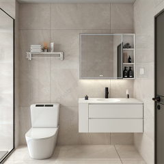 Hospital Clinic Used Sink Bathroom Vanity Cabinet Set with Counter Top