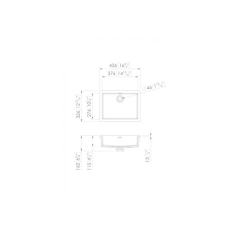 Wall Hung Hand Corian Wash Basin Sink for Bathroom