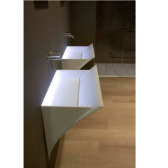 Germany Design LED Pedestal Wash Basin Floor Mounted Hand Wash Sink