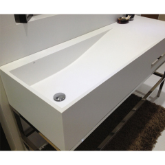 Rectangular Ceramic Undermount Wash Basin Sink Hotel Bathroom Sink