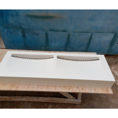 Acrylic Solid Surface Wall Hung Hand Wash Basin Sink for Bathroom Furniture