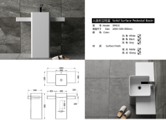 Stand Design Sanitary Ware Single Handle Hand Wash Basin Faucet