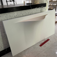 Matte White Home Furniture Wash Basin Corian Hotel Bathroom Sink