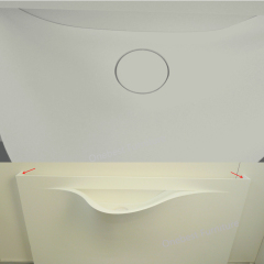 Antoniolupi Design LED Oval Sink Art Basin Gold Wash Basin for Bathroom