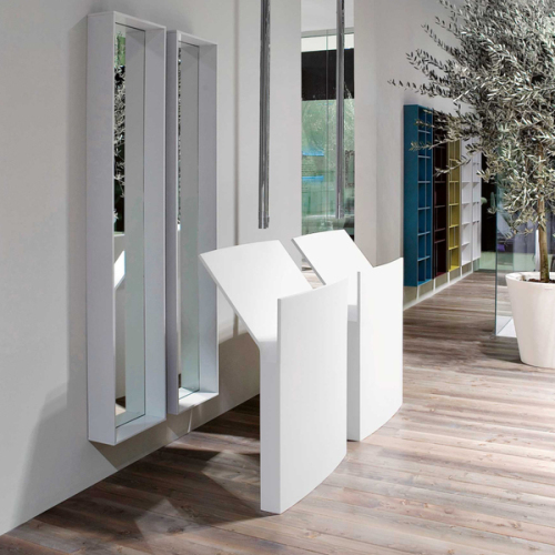 Standing Corian Stone Bathroom Cabinets and Vanities White Sink