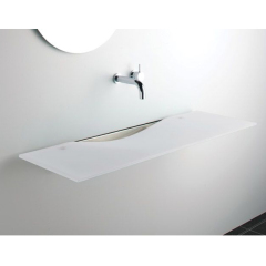 Custom Size Corian Public Bathroom Sink New Design Wash Basin
