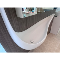 Corian Granite Bathroom Sink Hote Sale Wash Basin Set with Mirror