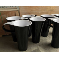Morden Style Environmental Concrete Bathroom Sink Stand Cup Shape Wash Basin