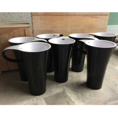 Morden Style Environmental Concrete Bathroom Sink Stand Cup Shape Wash Basin