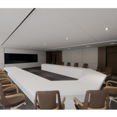 24 Persons Conference Table U Shape Corian Boardroom Meeting Desk