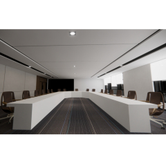 24 Persons Conference Table U Shape Corian Boardroom Meeting Desk