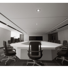 24 Persons Conference Table U Shape Corian Boardroom Meeting Desk