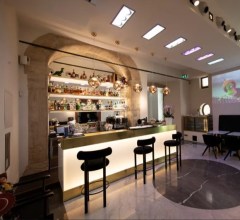 Spain Design Style Wine Bar Counters Black Marble Top Coffee Bar Furniture