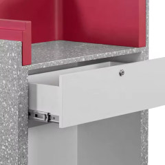 Seattle Design Reception Desk Dimension One Person Modern Service Counter