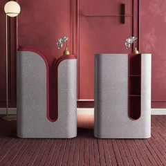 Seattle Design Reception Desk Dimension One Person Modern Service Counter