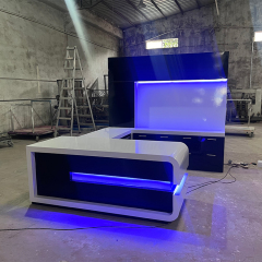 Led Side Table Modern Home Foot Rest Under Desk for Office Use
