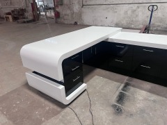 Led Side Table Modern Home Foot Rest Under Desk for Office Use