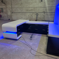 Led Side Table Modern Home Foot Rest Under Desk for Office Use