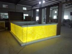 Onyx Stone Led Furniture China Made Snack Bar Reception Counter