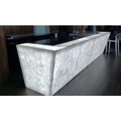 Coffee Counter Shop Interior Decoration Bar Counter with Fridge