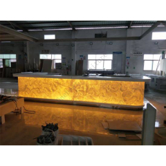 Backlit Wall Bar Counter Display Luxury Decorative Panel for Bar Counter