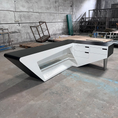 Iceland Design Executive Office Desk L Shape Game Office Table