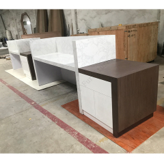 Gym Marble Reception Desk HPL Reception Desk for Hotel