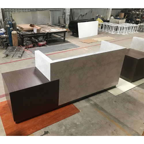 Gym Marble Reception Desk HPL Reception Desk for Hotel