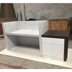 Gym Marble Reception Desk HPL Reception Desk for Hotel