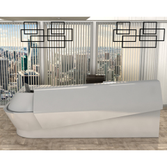 Information Counter Airport Reception Desk for Interior Concept