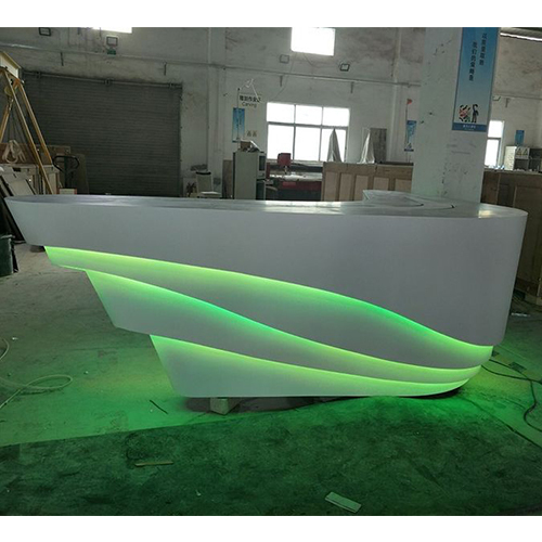 Lighted Bar Reception Counter Design Morocco Stone Reception Desk