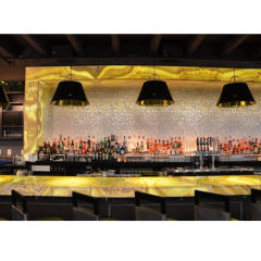 Brazil Onyx Stone Night Club Bar Counters Indoor Bar Interior Design