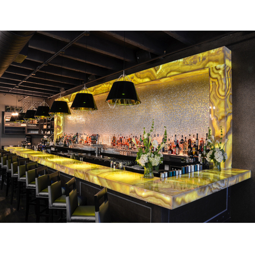 Brazil Onyx Stone Night Club Bar Counters Indoor Bar Interior Design