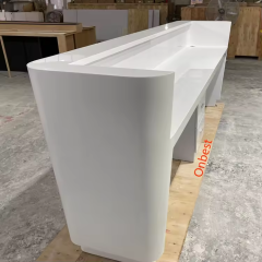 Dallas Reception Desk Design Warm White LED Reception Counters